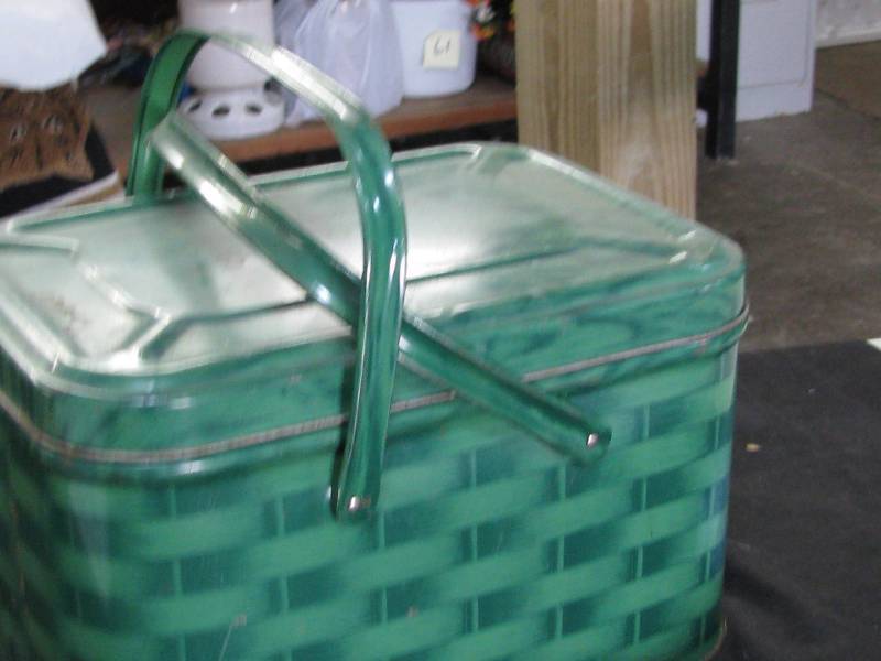 lot 58 image: Metal Picnic Box