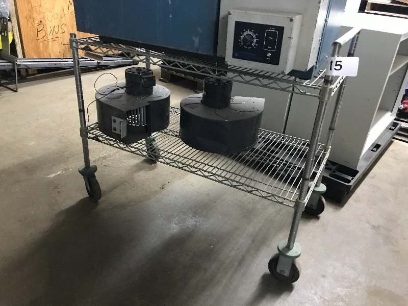 WIRE RACK AND 2 BLOWERS
