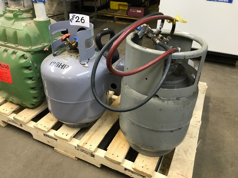 2 REFRIGERANT RECOVERY TANKS