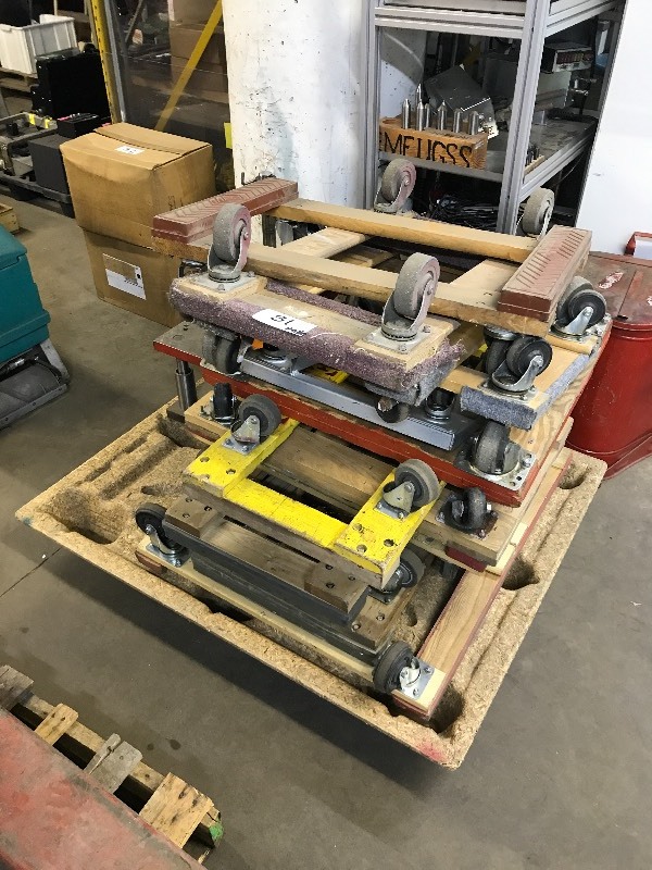 LOT OF MOVING DOLLIES