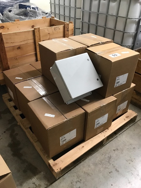 PALLET OF HOFFMAN BOXES