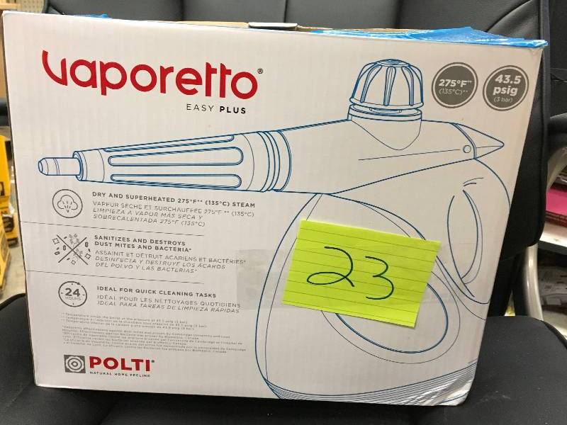 Polti Vaporetto Easy Plus Handheld Steam Cleaner with 10 Accessories new