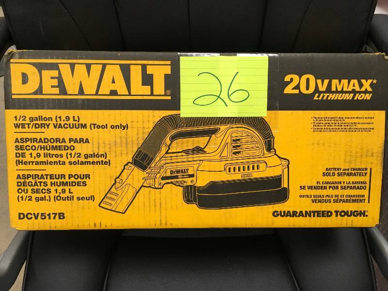 DEWALT 20-Volt MAX Lithium-Ion 12 Gal. WetDry Portable Vacuum new