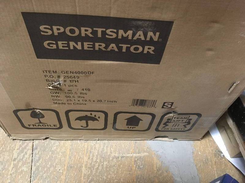 Sportsman 120 Volts, 4000 Watts Dual Fuel Generator  not used