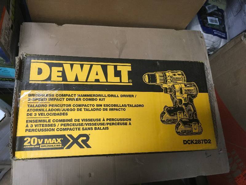 Dewalt 20-Volt MAX Lithium-Ion Cordless Brushless Combo Kit (2-Tool) new