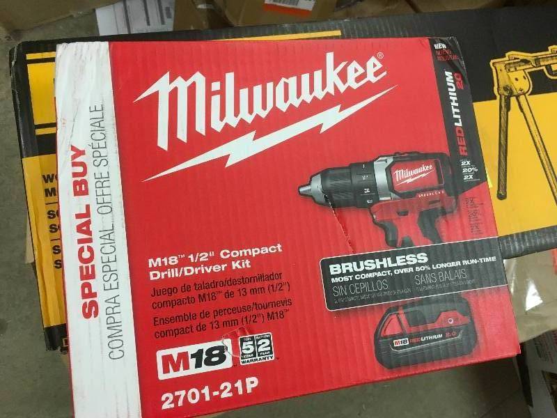 Milwaukee M18 12 Compact drilldriver Kid in good condition  New