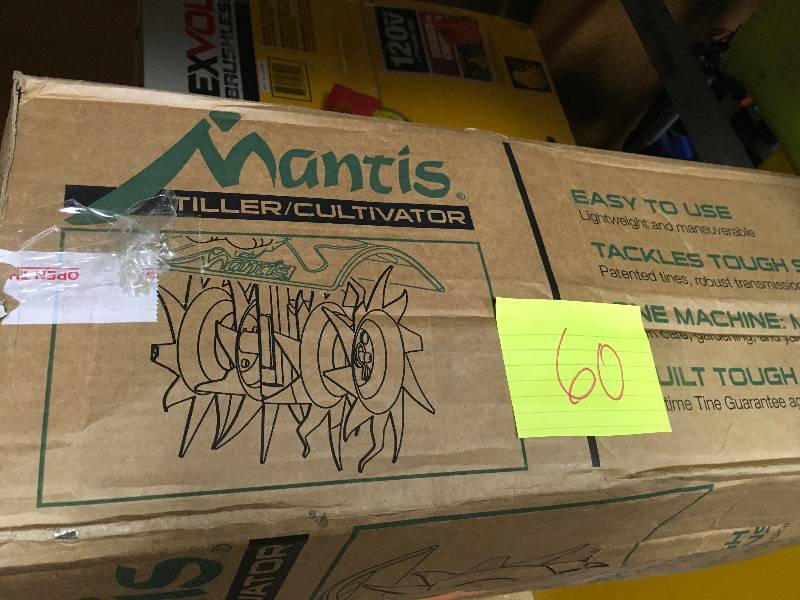 Mantis 21cc 2-Cycle Plus Gas Mini Tiller with FastStart not used