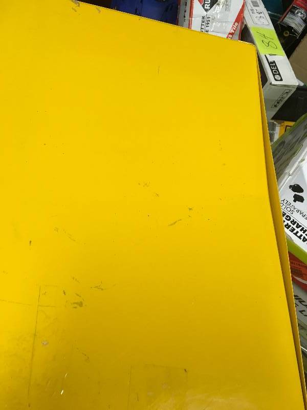 Edsal storage cabinet in good condition yellow