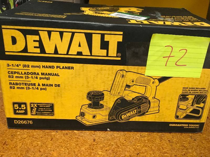 Dewalt 3-14 82mm hand planer in good condition