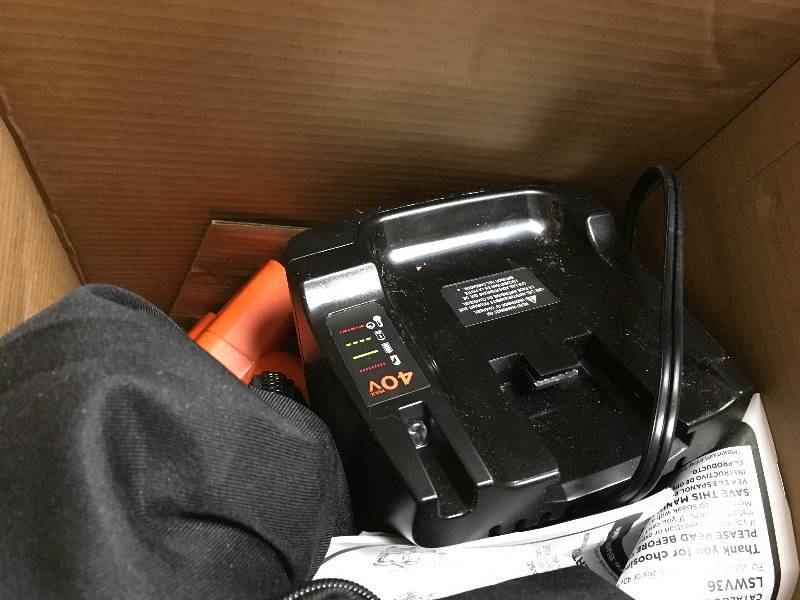 BLACKDECKER 120 MPH 90 CFM 40-Volt MAX Lithium-Ion Cordless Handheld Leaf SweeperVacuum with 1.5Ah Battery and Charger Included