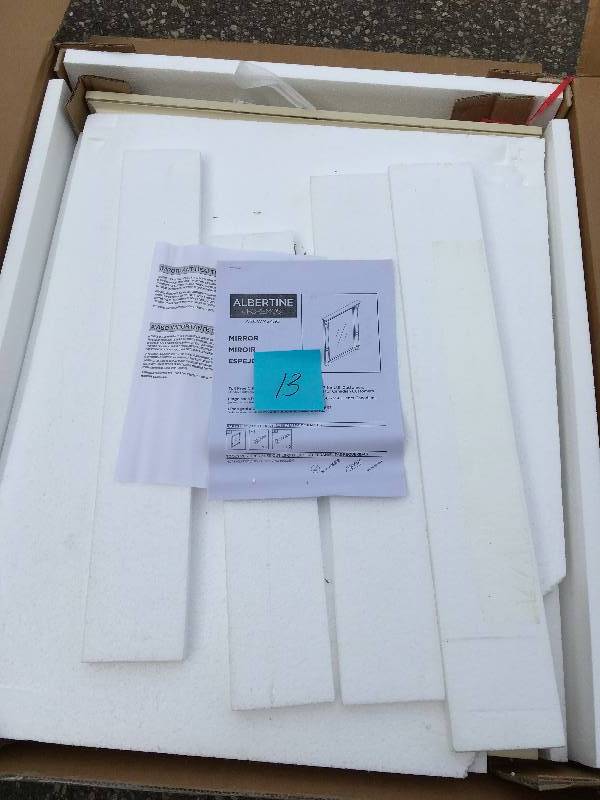 Home Decorators Collection Albertine 30 in. L x 24 in. W Framed Wall Mirror not used