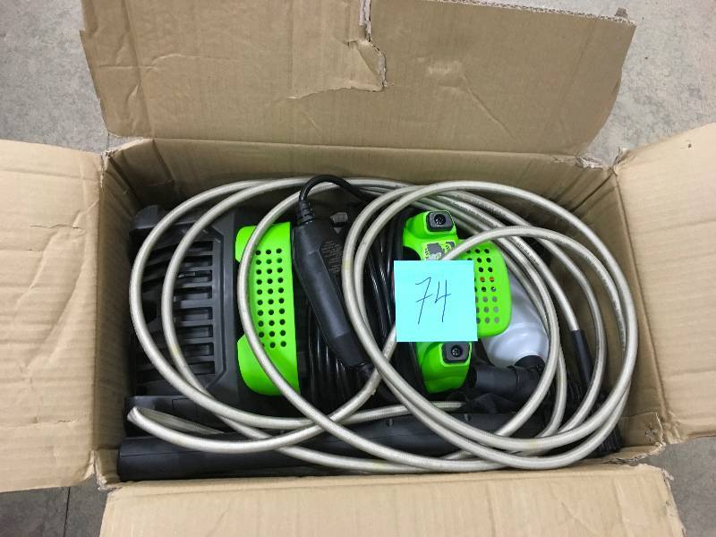 greenworks 1500 psi premium electric pressure washer in good condition