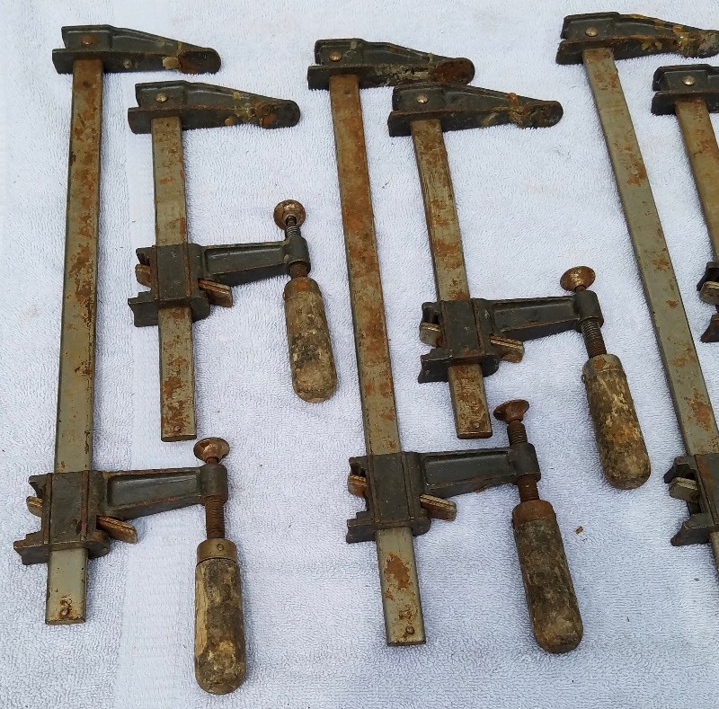 Pittsburgh Tools Wood Working Clamps lot of 7