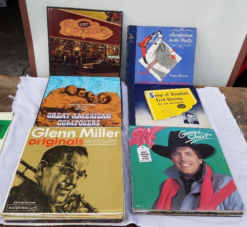 Huge lot of vintage records