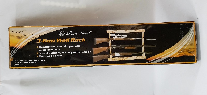 3 - Gun Wall Rack Solid Pine by Rush Creek