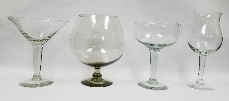 4 Giant Home Decor or Drinking Glasss