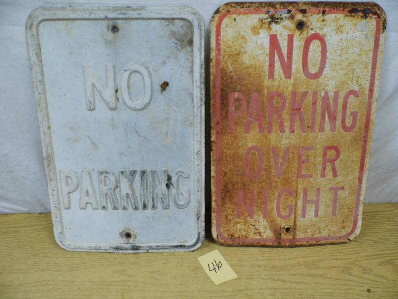 Lotof 2 Parking Signs