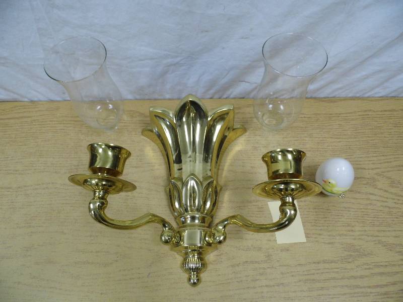 Brass Wall Candle Holder - Goebel Egg