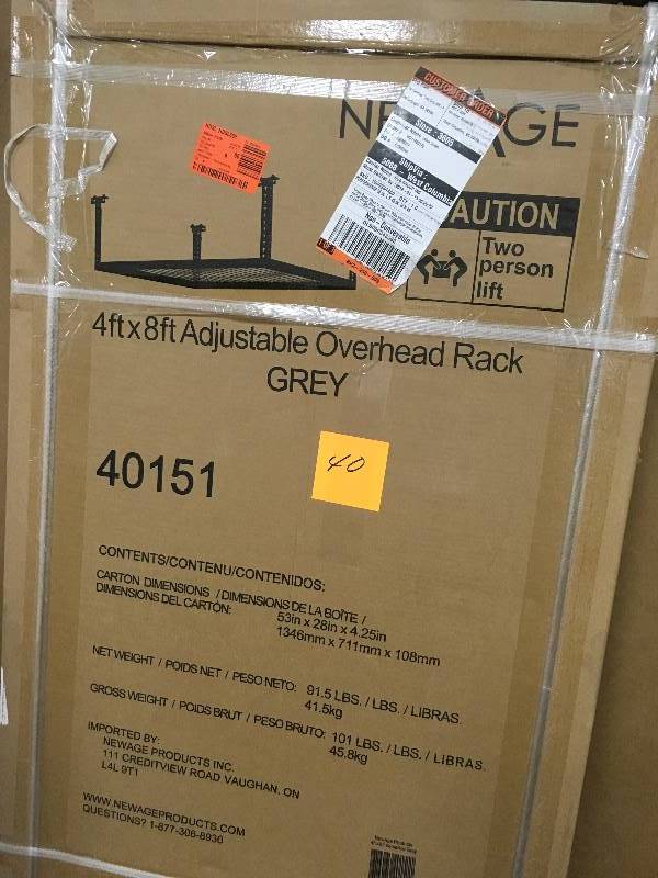 Newage 4ft x 8ft GREY Rack in good condition