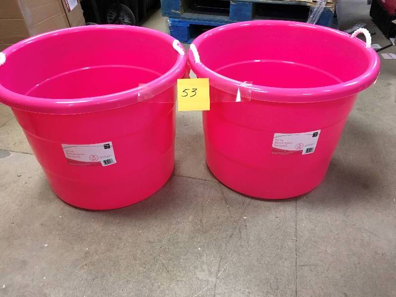 set of 2 toy tubs in good condition