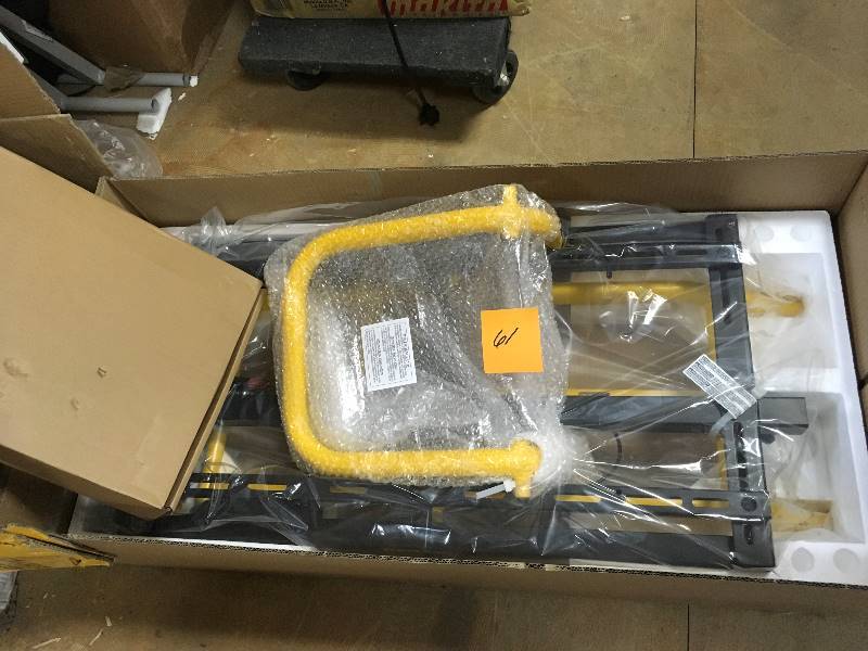 DEWALT 32-12 in. x 60 in. Rolling Miter Saw Stand Model#  DWX726 in like New conditions