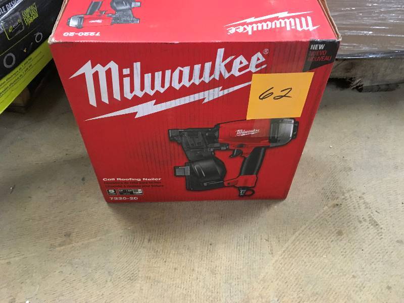 Milwaukee 1-34 in. Coil Roofing Nailer in like New working conditions