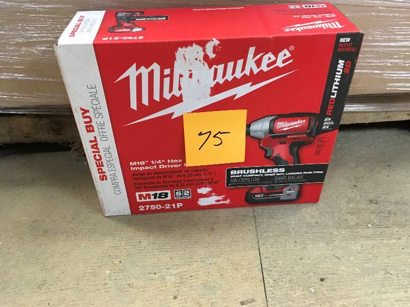 Milwaukee M18 18-Volt Lithium-Ion Cordless 14 in. Hex 2-Speed Impact Driver New