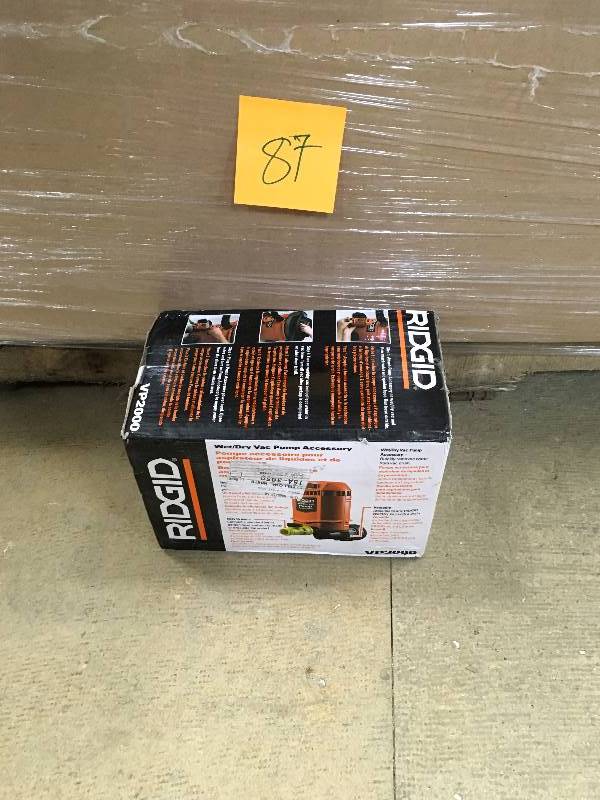 RIDGID Quick Connect Pump Accessory for RIDGID Wet Dry Vacs in good condition