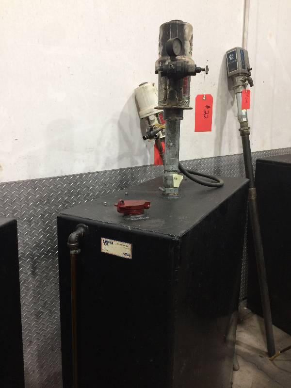 lot 22 image: Oil resevoir with Graco pump