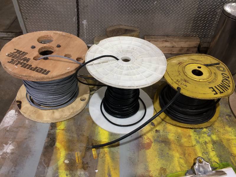 lot 121 image: Reels of wire