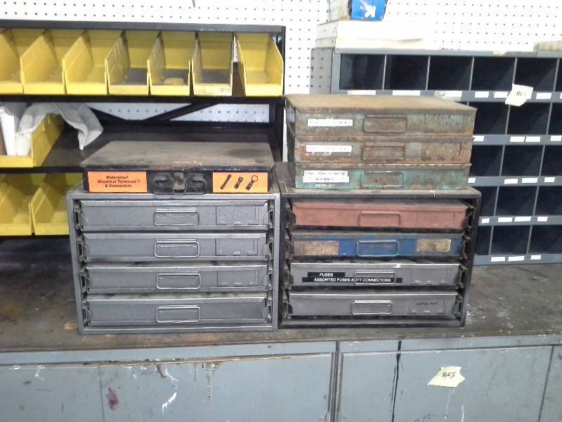 lot 32 image: Metal Parts Drawers