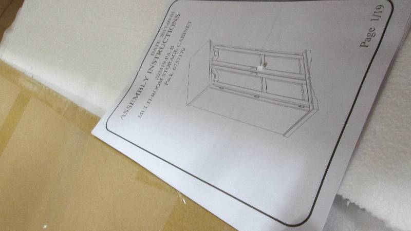 Multi-Room Storage Cabinet open box...
