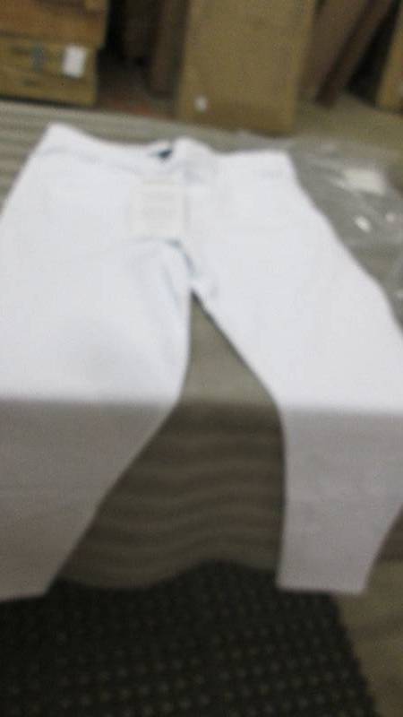 Ashro XL White CottonSpandex Pants...