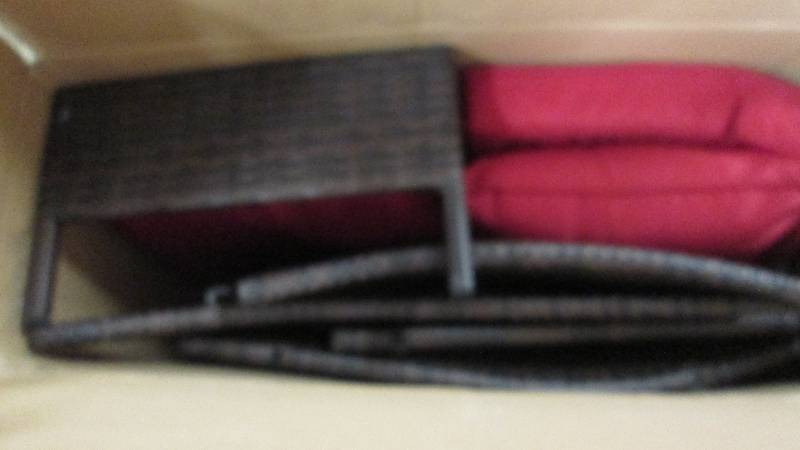 Forever Wicker Chair and Ottoman op...