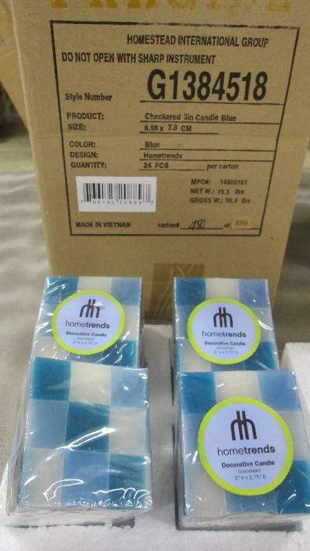 Case of 24( 6 boxes of 4) HomeTrend...