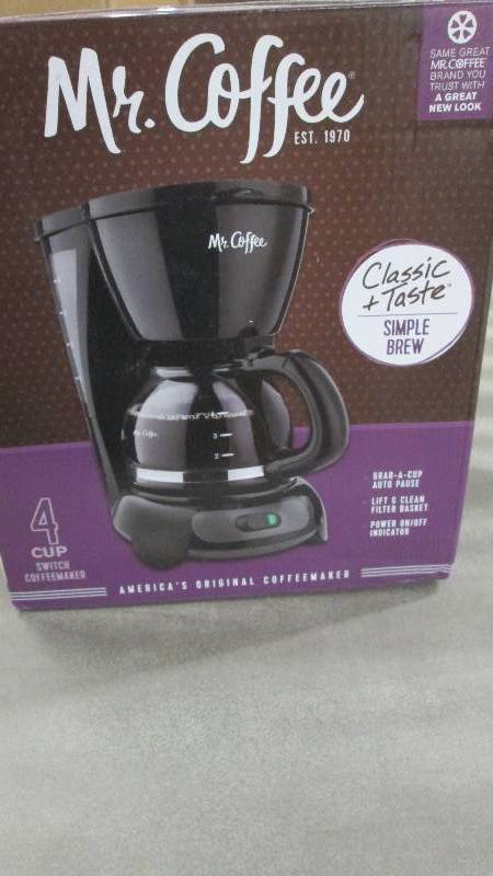 Mr. Coffee 4 Cup Switch Coffeemaker...
