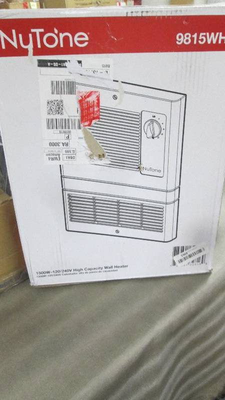 NuTone 9815WH High Capacity Wall He...