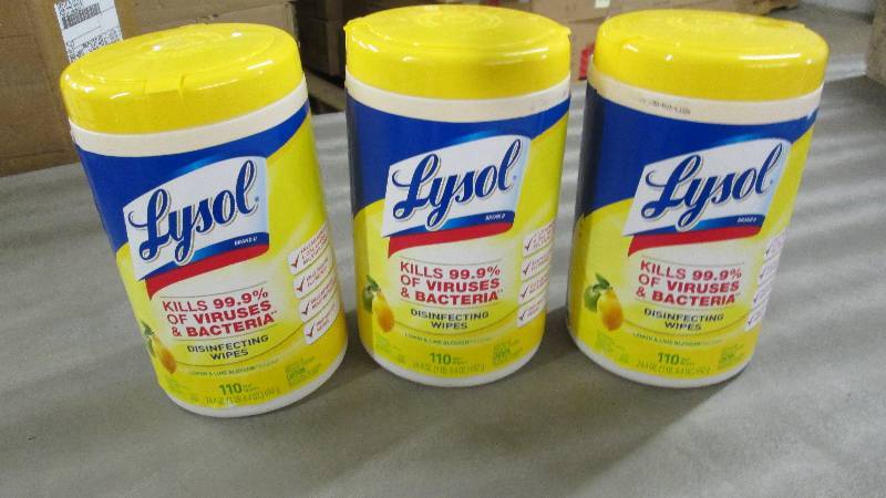 Lot of 3 Lysol Disinfecting Wipes 1...