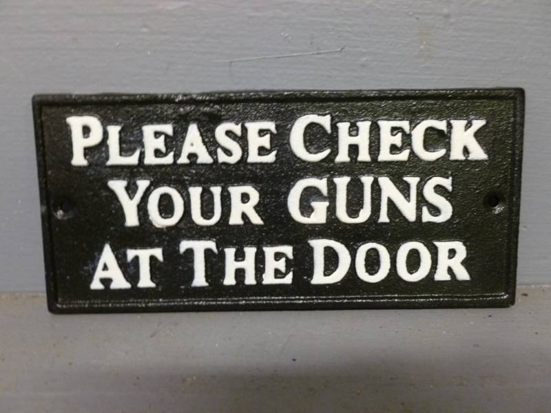 lot 140 image: Cast Iron Sign