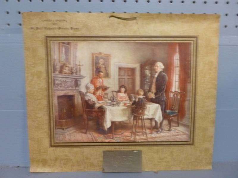 lot 245 image: Vintage Calendar