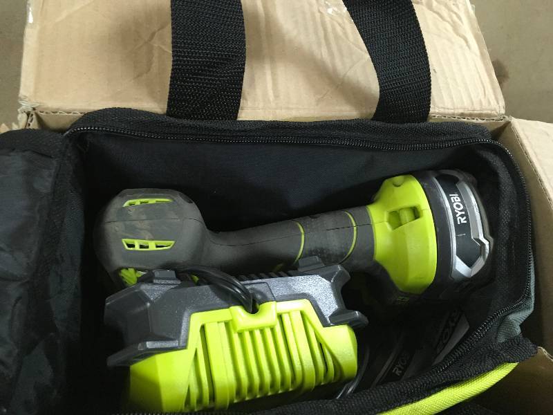 lot 57 image: Ryobi 18v hammer drill kit in good condition