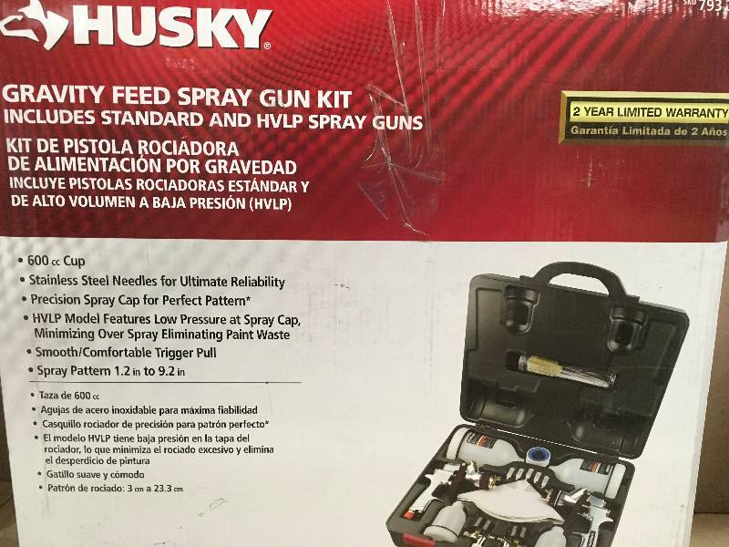 lot 66 image: Husky Gravity Fed Spray Gun Kit in good condition