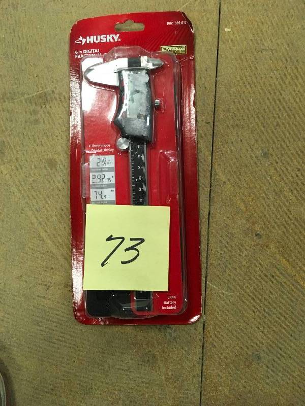 lot 73 image: Husky 6in digital fractional caliper in good condition used