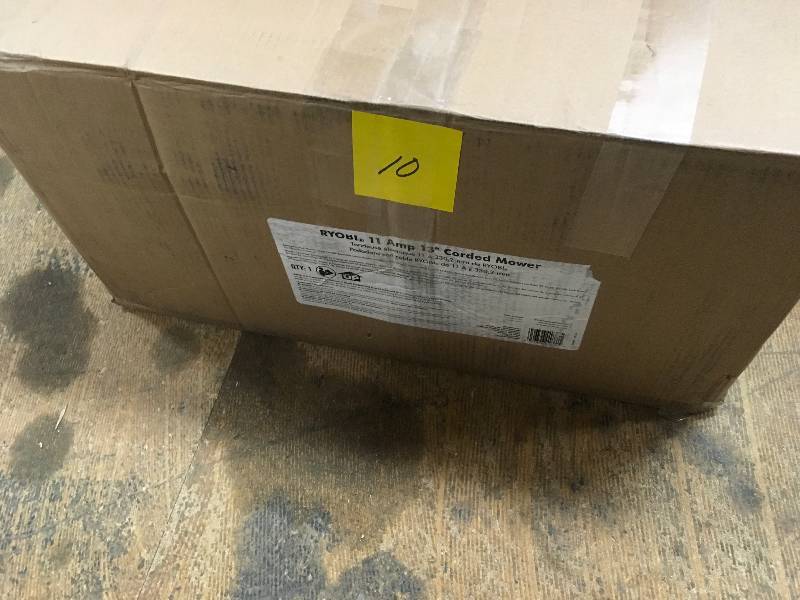 lot 10 image: Ryobi 11 amp 13 corded mower
