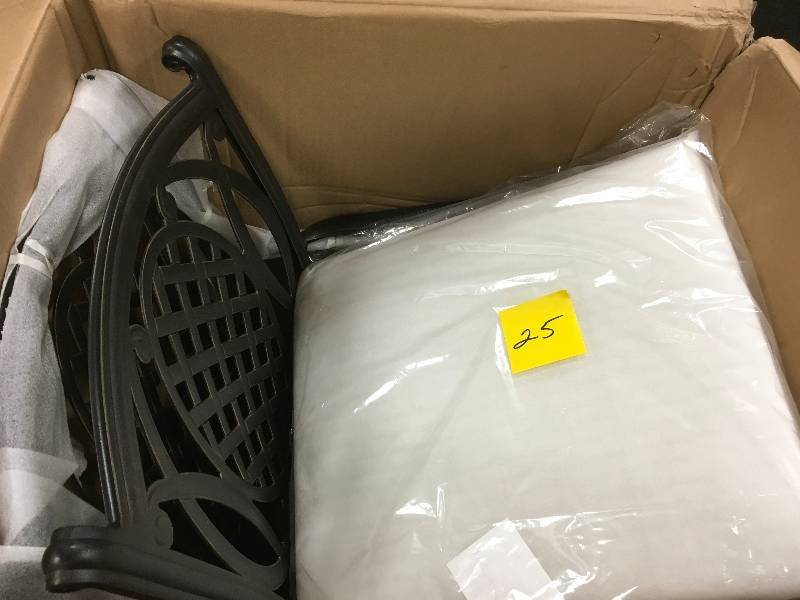 lot 25 image: Belcourt stationary dining chairs pack of 2