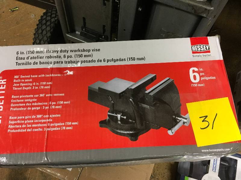 lot 31 image: Bessey 6in 150mm heavy duty workshop vise in good condition