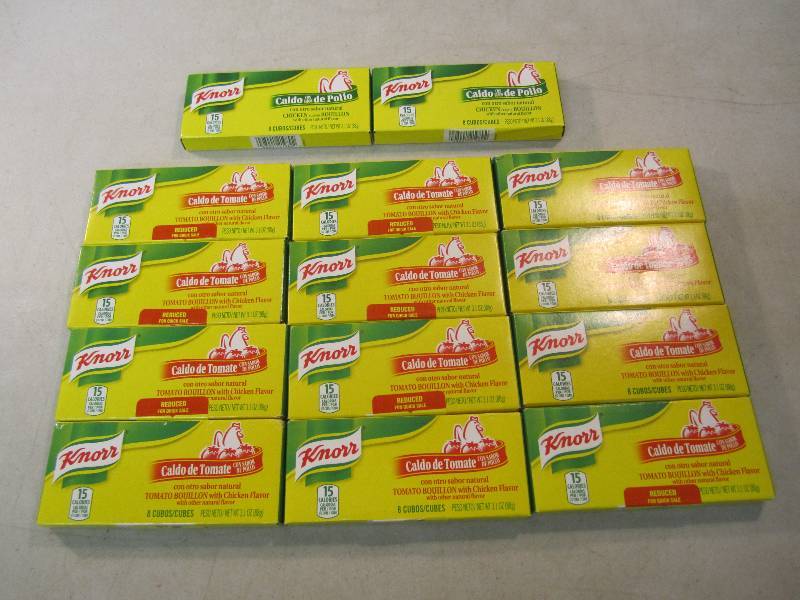 lot 12 image: 14 Boxes Knorr Bouillion Cubes See ...
