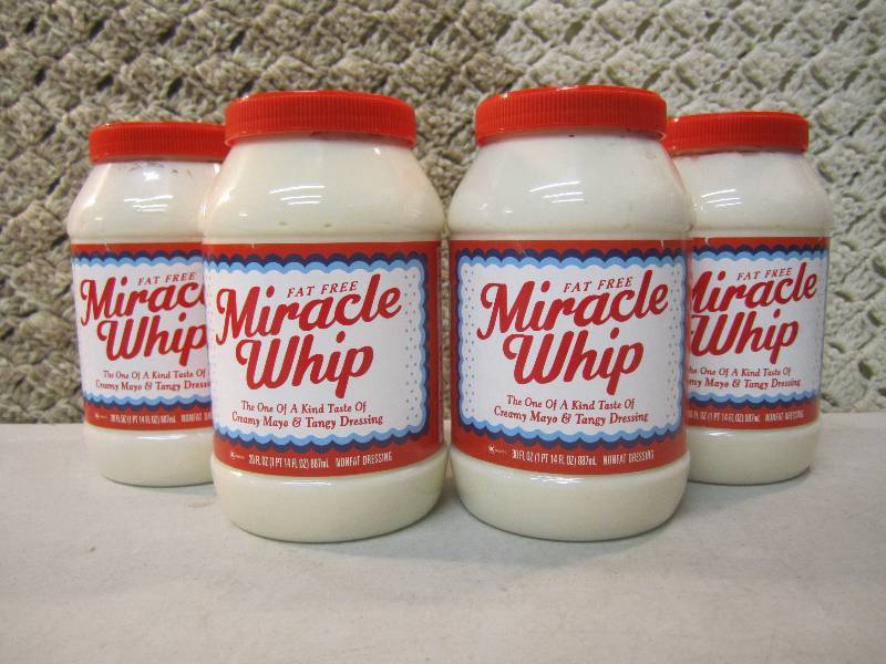 lot 25 image: 4 Jars Fat Free Miracle Whip Best b...