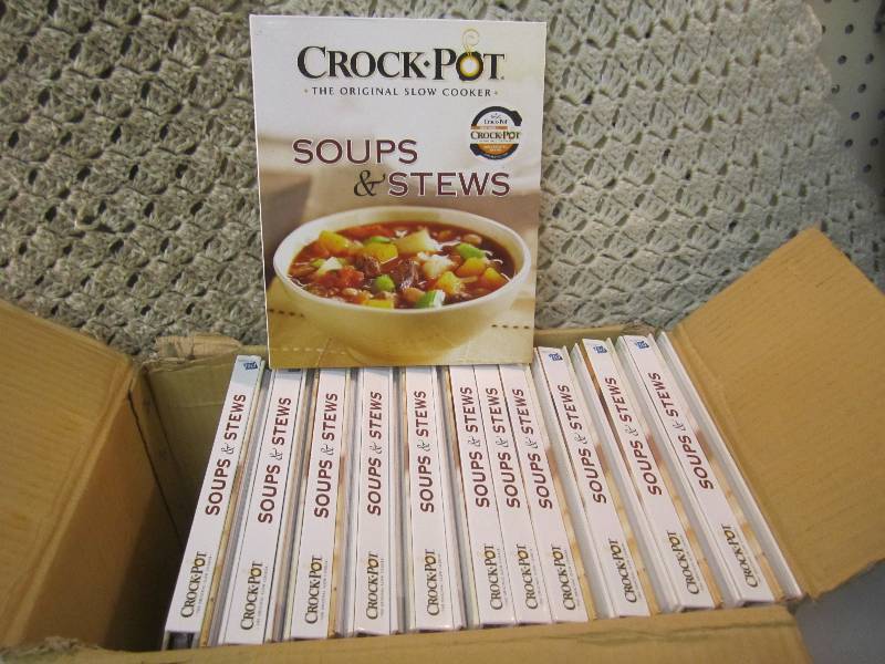 lot 55 image: 21 Crock Pot Soups & Stews Cook Boo...