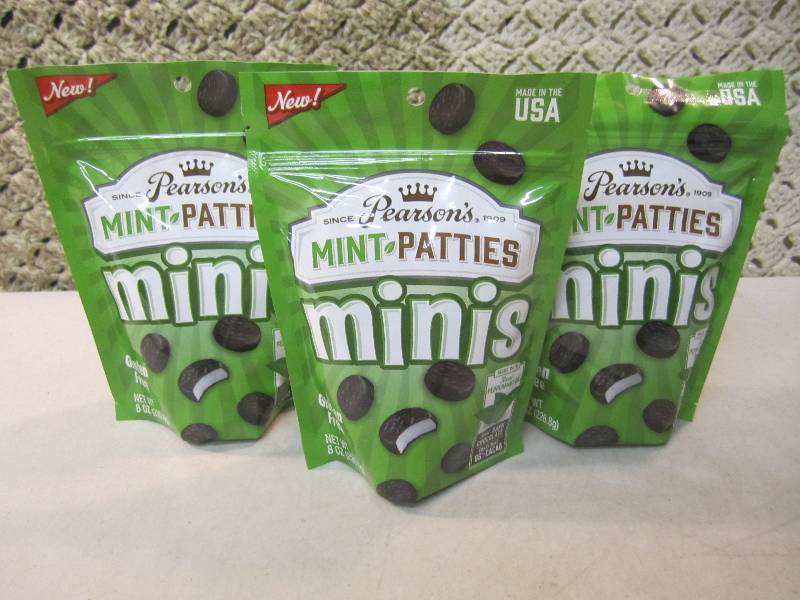 lot 177 image: 3 Bags Pearsons Mint Patties Minis ...